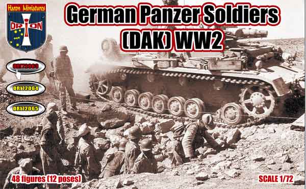 Orion Figures 72063 1:72 German Panzer Soldiers WWII (DAK)