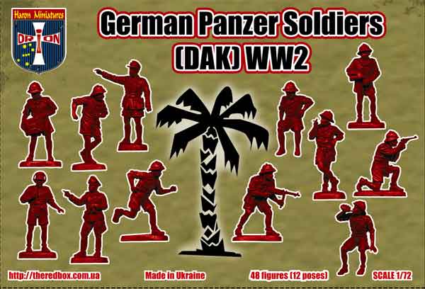 Orion Figures 72063 1:72 German Panzer Soldiers WWII (DAK)