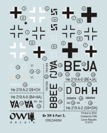 Owl 44004 1:144 Heinkel He-219A Part 2.