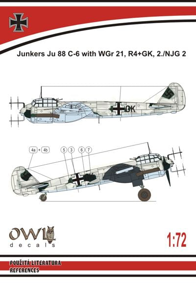 Owl DS7211 1:72 Junkers Ju-88C-6 with WGr 21 rocket