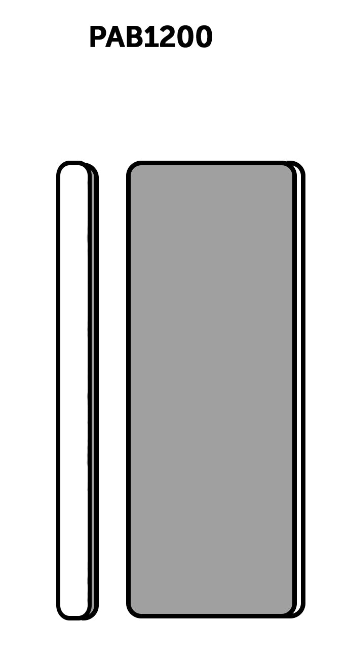 Shesto PAB1200  Extra Flexi Wide Sanders x3 (80x30x6mm)