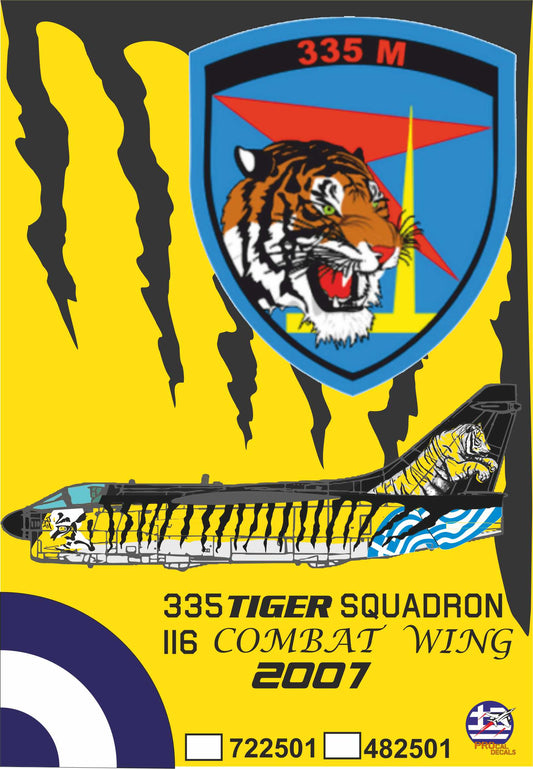 Procal Decals 322501 1:32 335 squadron Vought LTV A-7E Corsair TIGER 2007