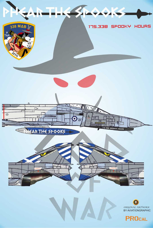 Procal Decals PD72-2601 1:72 RF-4E Phantom II 338sq paint for celebration 175.338 hours PHEAR THE SPOOKS