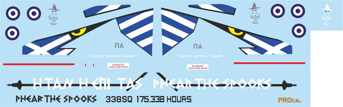 Procal Decals PD72-2601 1:72 RF-4E Phantom II 338sq paint for celebration 175.338 hours PHEAR THE SPOOKS
