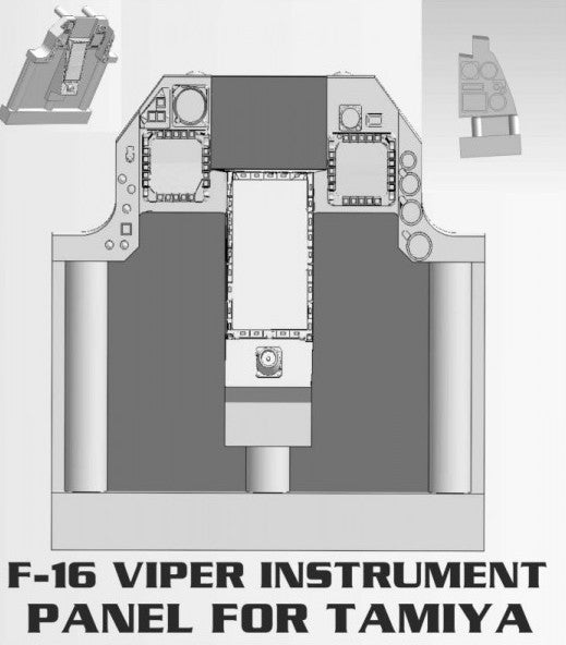 Procal Decals PDR005-32 1:32 F-16CJ Fighting Falcon VIPER INSTRUMENT PANEL