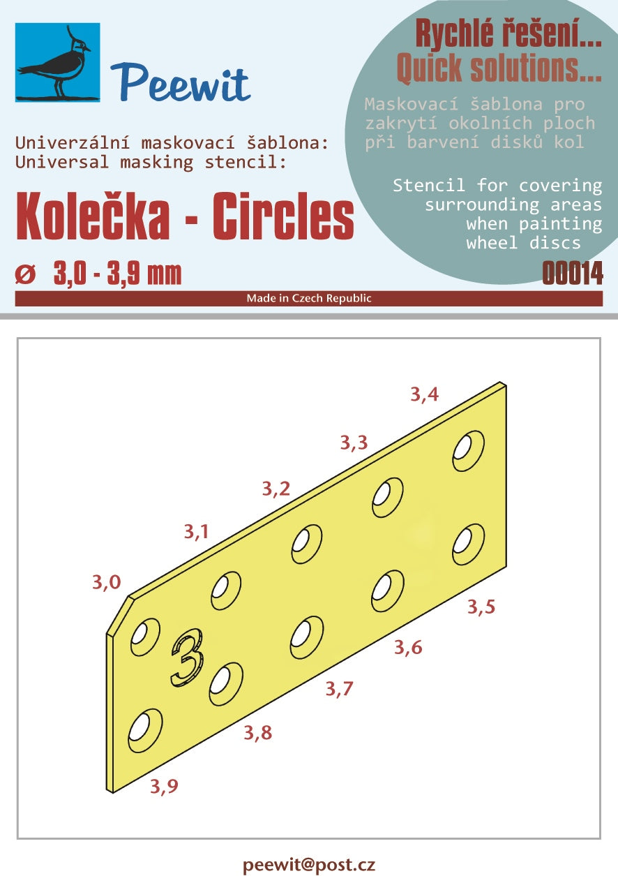 Peewit 00014 1:72 Circles 3 ÃƒÆ’Ã‚Â¢ÃƒÂ¢Ã¢â‚¬Å¡Ã‚Â¬ÃƒÂ¢Ã¢â€šÂ¬Ã…â€œ 3,9 mm