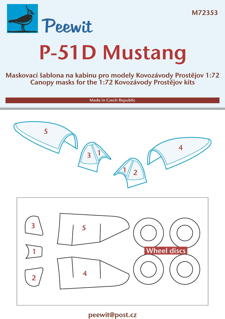 Peewit PEE72353 1:72 P-51D-5 Mustang