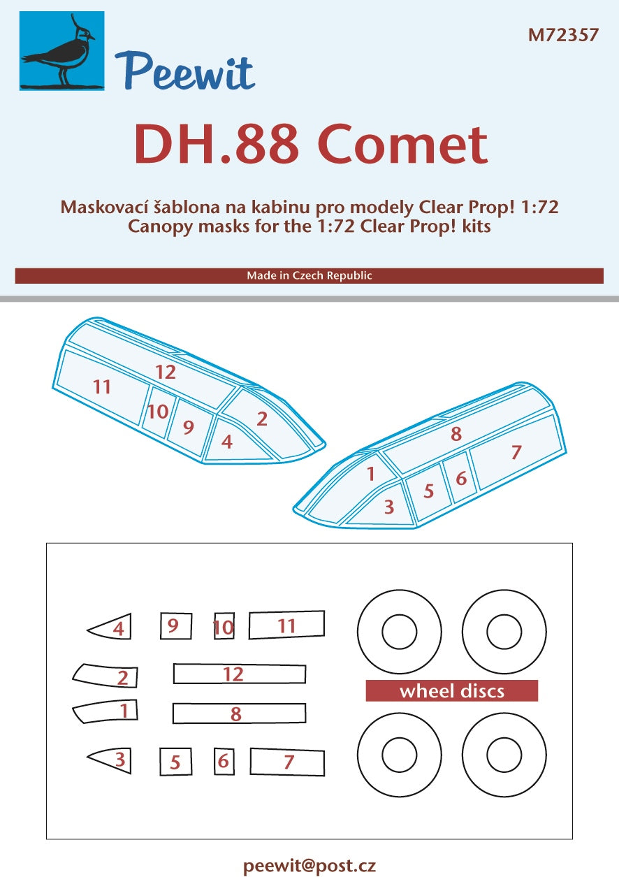 Peewit 72357 1:72 de Havilland DH.88 Comet