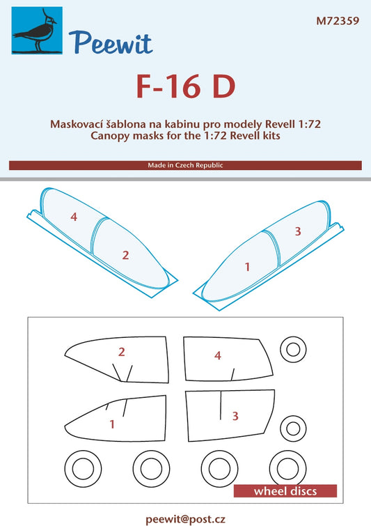 Peewit 72359 1:72 Lockheed-Martin F-16D