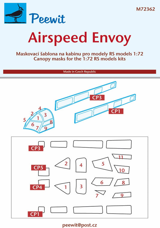 Peewit 72362 1:72 Airspeed Envoy