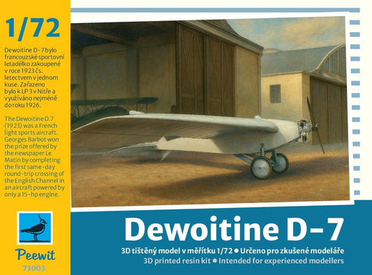 Peewit 73003 1:72 Dewoitine D-7 3D-Printed