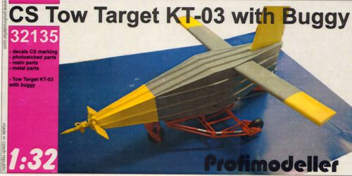 Profimodeller 32135P 1:32 CS Tow target KT-03 and trolley. 54 resin parts - 4 sheet A5 of photoetched parts