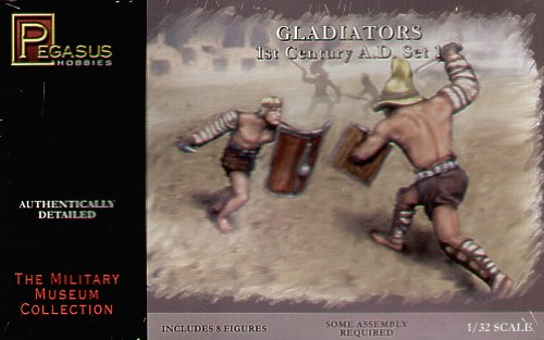 Pegasus Hobbies 3201 1:32 Gladiators 1st Century A.D. Set 1