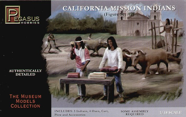 Pegasus Hobbies 7005 1:48 California Mission Indians Set 2