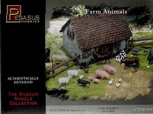 Pegasus Hobbies 7052 1:72 Farm Animals