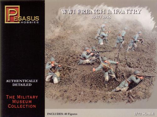 Pegasus Hobbies 7199 1:72 WWI French Infantry 1917/1918