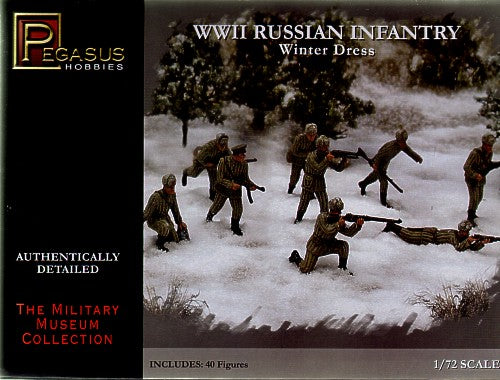 Pegasus Hobbies 7269 1:72 WWII Russian Infantry Winter Dress