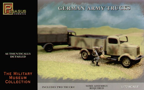 Pegasus Hobbies 7610 1:72 German Army Trucks (2 per pack)