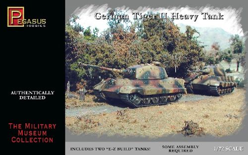 Pegasus Hobbies 7627 1:72 German Tiger II Heavy Tanks (2 per pack)