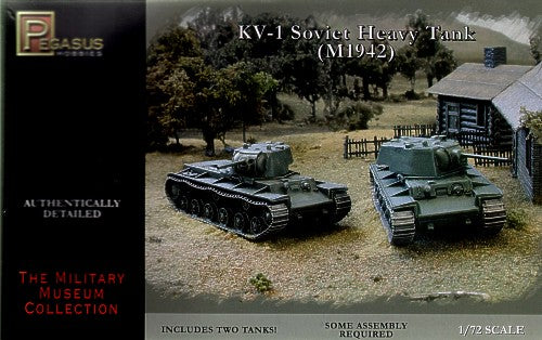 Pegasus Hobbies 7666 1:72 Soviet KV-1 Late with Welded or Cast Turrets