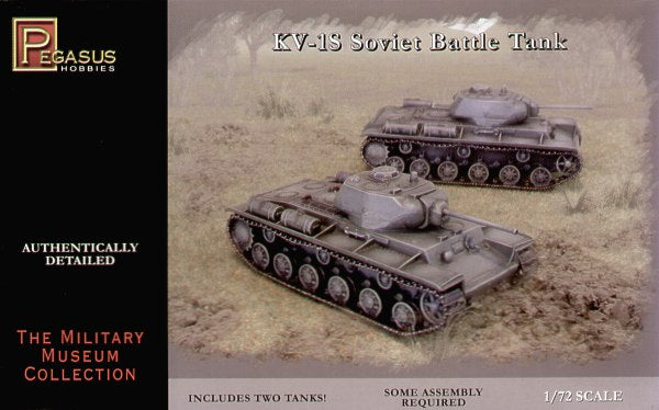 Pegasus Hobbies 7667 1:72 Soviet KV-1S Soviet Battle Tank (2 per box)
