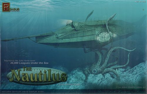 Pegasus Hobbies 9120 1:144 'The Nautilus' Inspired by Jules Verne Novel '20,000 Leagues Under The Sea'