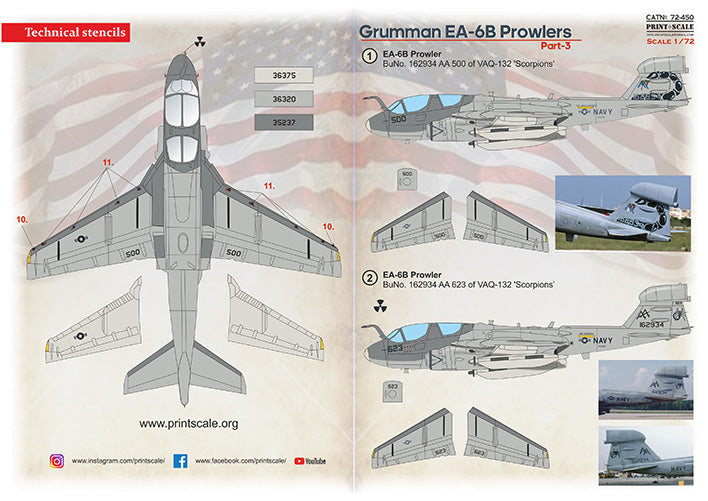 Print Scale 72450 1:72 Grumman EA-6B Powlers Part 3