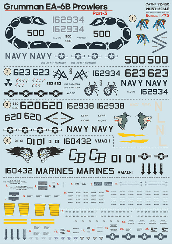 Print Scale 72450 1:72 Grumman EA-6B Powlers Part 3