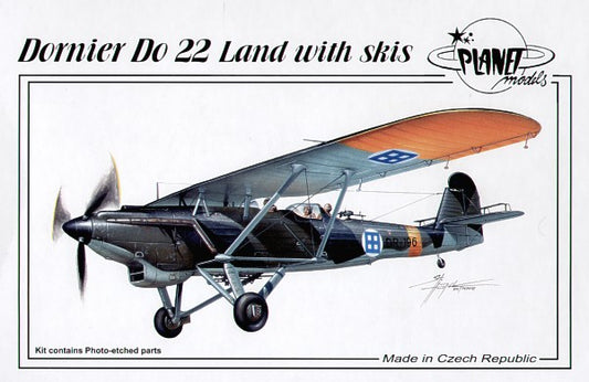 Planet Models 125 1:48 Dornier Do-22 Wheels/Skis