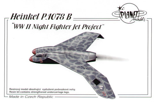 Planet Models 169 1:72 Heinkel He-P.1078B German Night Fighter Jet Project