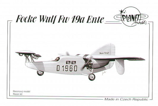 Planet Models 183 1:72 Focke-Wulf Fw-19a Ente