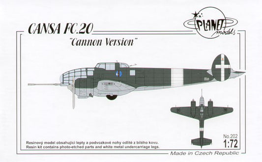 Planet Models 202 1:72 CANSA FC.20 'Canon Version'
