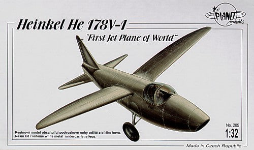 Planet Models 205 1:32 Heinkel He-178 The First Jet Plane