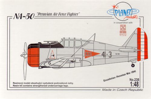 Planet Models 238 1:48 North-American NA-50 Peruvian Air Force Fighter WWII