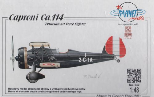 Planet Models 242 1:48 Caproni Ca.114 'Peruvian Air Force Fighter' Peru (and Italy), WWII