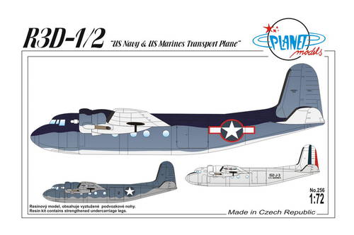 Planet Models 256 1:72 Douglas R3D-1/R3D-2 'U.S. Navy and U.S. Marines Transport Plane' [DC-5]