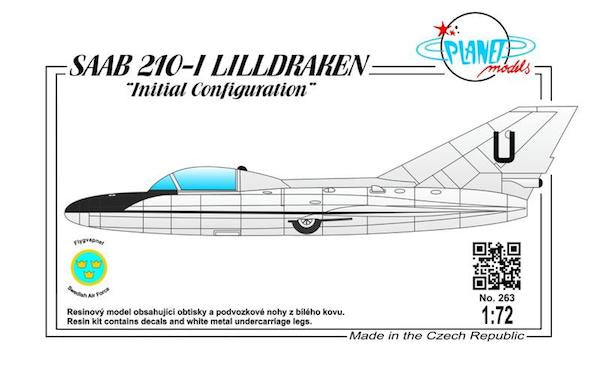 Planet Models 263 1:72 SAAB 210-I LILLDRAKEN 'Initial Configuration