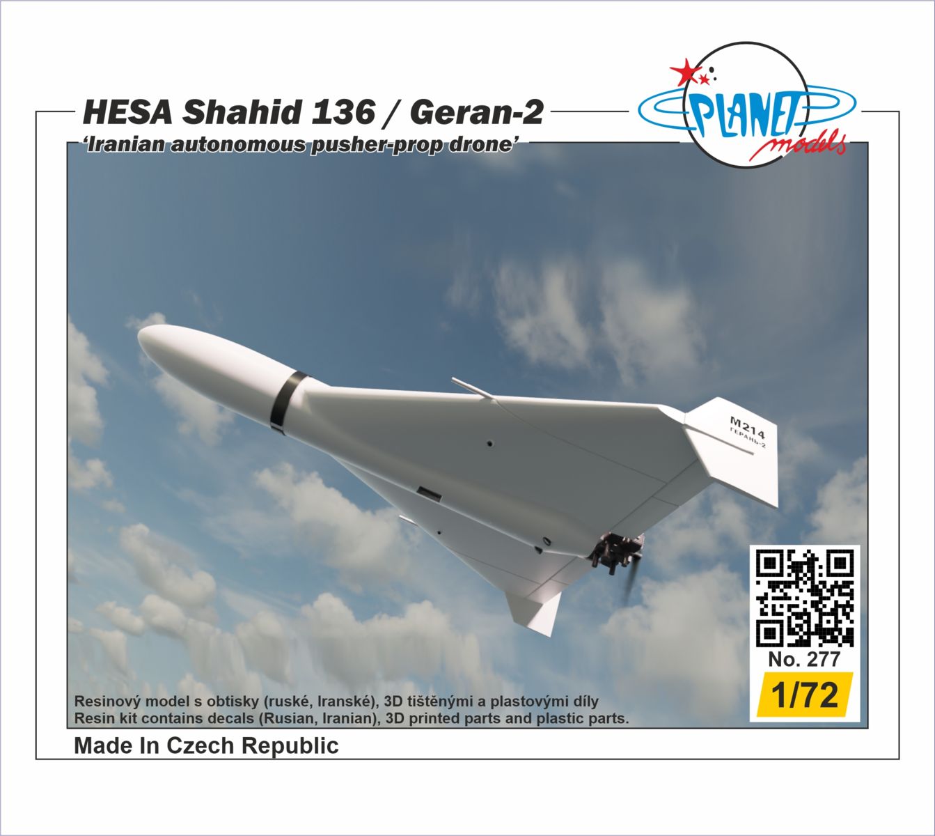 Planet Models 277 1:72 HESA Shahid 136 / Geran-2 Iranian