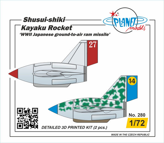 Planet Models 280 1:72 Shusui-shiki Kayaku Rocket