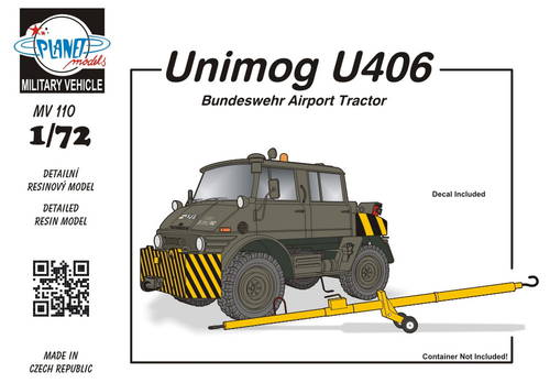 Planet Models MV110 1:72 Unimog U406 DoKa Military Airport Tug