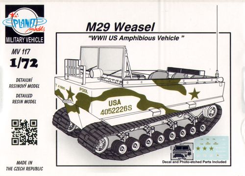 Planet Models MV117 1:72 M29 Weasel