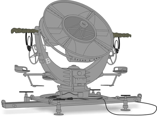 Planet Models MV118 1:72 Ringtrichter Richtungshorer Horchgerat (RRH) German WWII Acoustic Monitoring Device