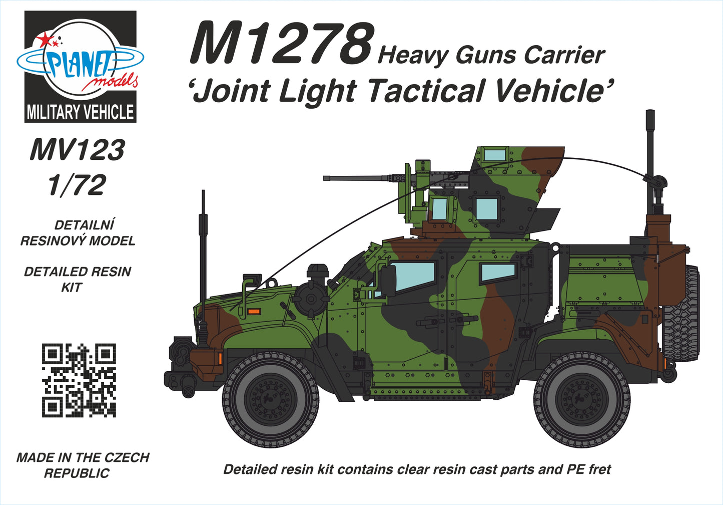 Planet Models MV123 1:72 M1278 Heavy Guns Carrier Ã¢Â€Â˜Joint Light Tactical VehicleÃ¢Â€Â™