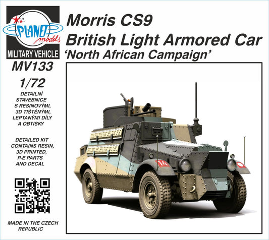 Planet Models MV133 1:72 Morris CS9 British Light Armoured Car 'North African Campaign'