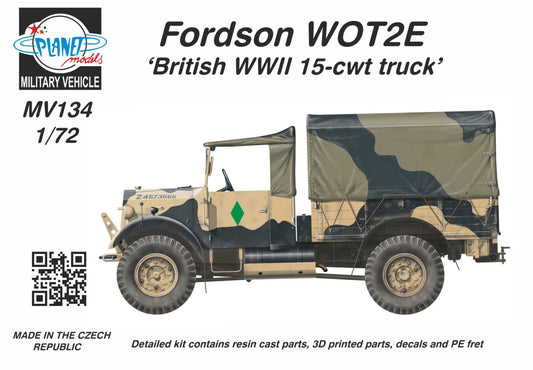 Planet Models MV134 1:72 Fordson WOT2 E (15CWT) 'Wooden Cargo Bed'