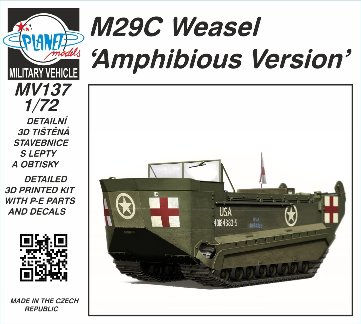 Planet Models MV137 1:72 M29C Weasel ‘Amphibious Version’