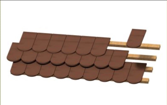 Plus Model 554 1:35 104 Smooth Roof Tiles