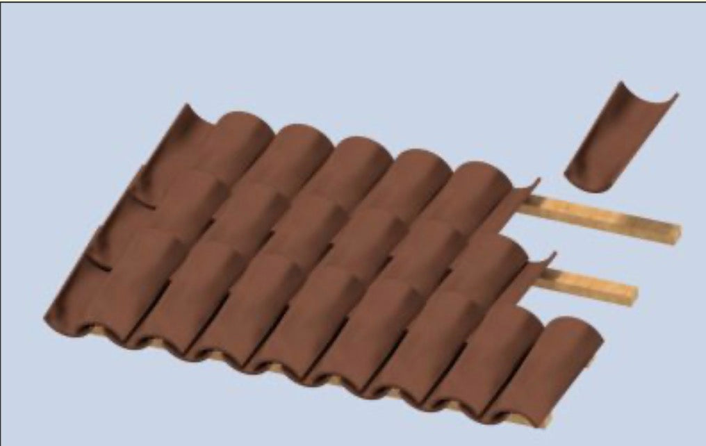 Plus Model 567 1:35 140 Roof tiles italian and Spanish type