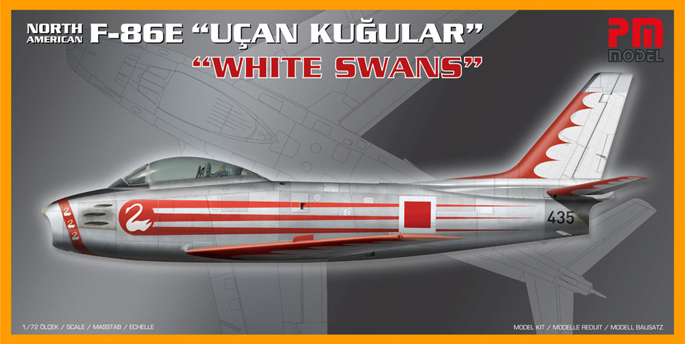 PM Model 208 1:72 North-American F-86E Sabre 'White Swans'