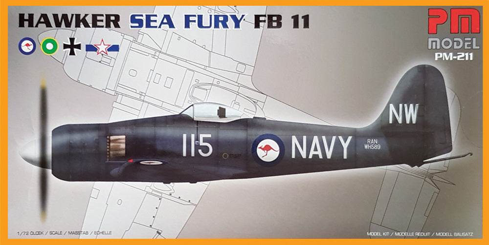 PM Model 211 1:72 Hawker Sea Fury FB.11